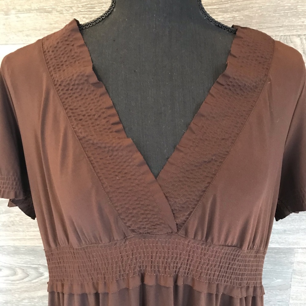 Empire Waisted Below Knee Dress